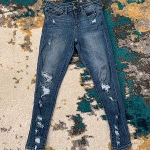 Varvet Distressed Ankle Skinny Fit Jeans Size 29